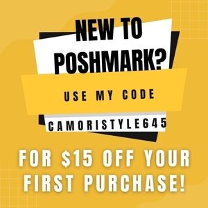 New to Poshmark? Want $15 Posh Credit? Use My Code Camoristyle645